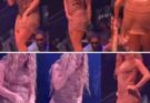 Moment Shakira leaves stage after catching fan…
